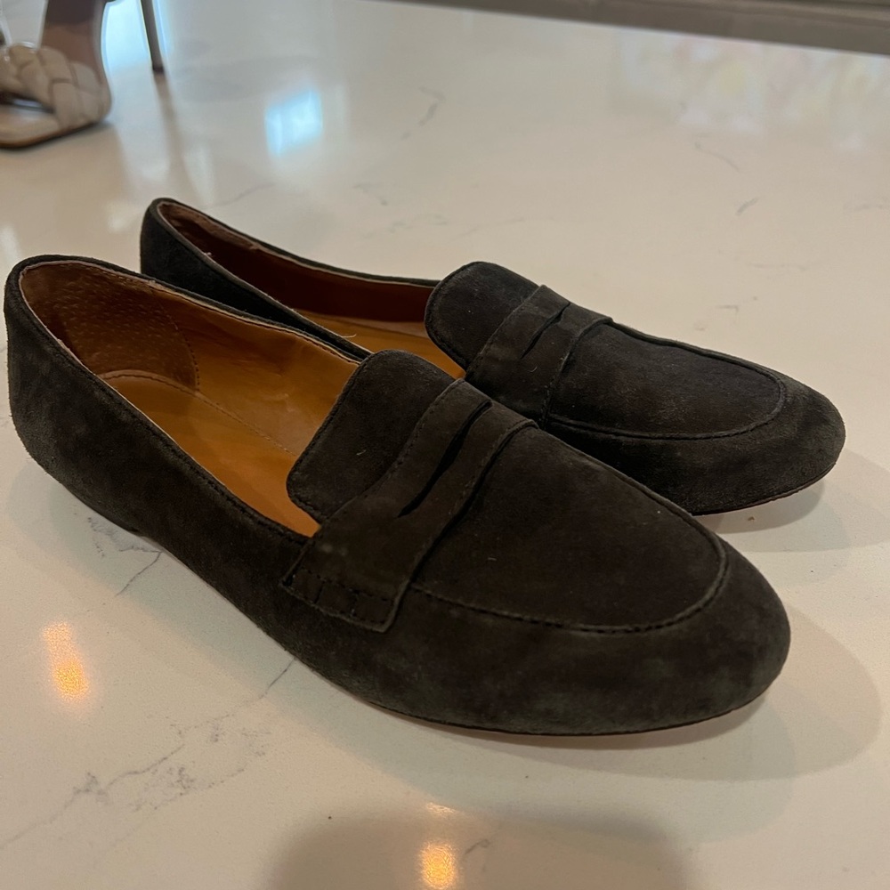 Women’s grey jcrew loafers 6.5